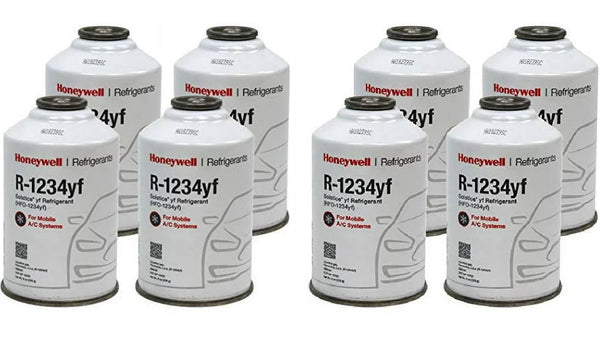 Honeywell R-1234yf Refrigerant – 8 Cans (8oz Each), Genuine
