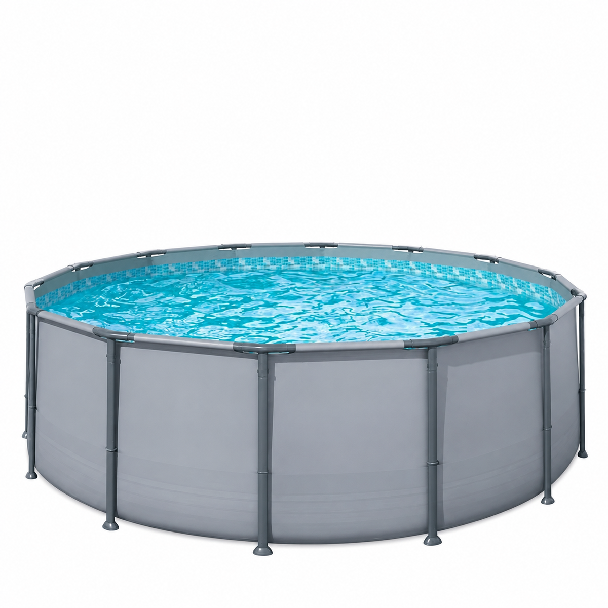 Funsicle Oasis Above Ground Metal Frame Swimming Pool Set – with FB1200S AutoSkimmer Pump, Ladder, Cover, Cloth &.