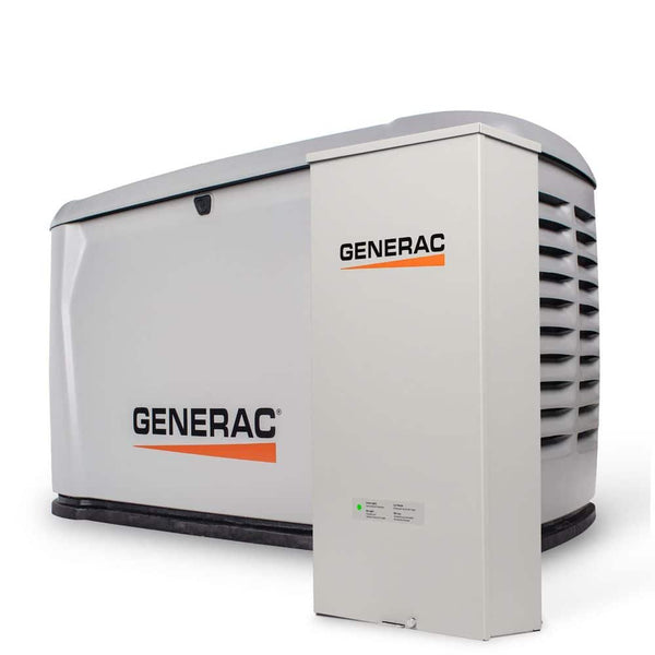 Generac 24kW Air-Cooled Auto Start Natural Gas or Propane Whole House Generator and 200 Amp Transfer Switch w/ Smart.